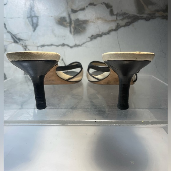 Gucci leather colorblock patten sandals - black sandals sz  7.5 B made in italy - Picture 15 of 16